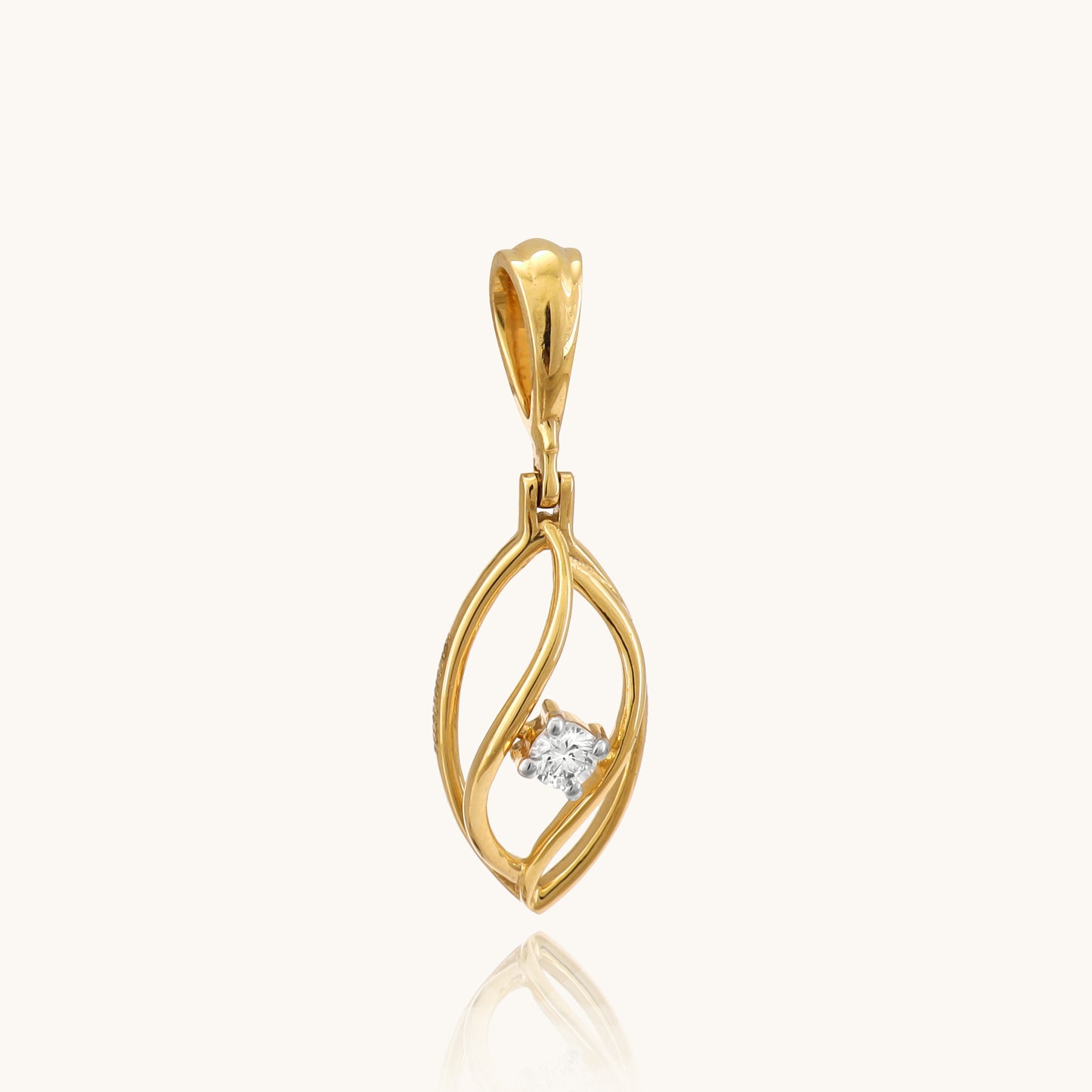 Express your affection with our swirling 18kt gold Swirl Heart Pendant. This delicate design adds a romantic touch to your everyday attire, perfect for elevating your workwear or complementing your casual ensemble. Whether it's a gift for her or a special treat for yourself, this pendant embodies elegance and sentimentality. Discover our Under 30,000 collection now.