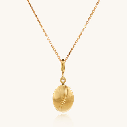 18kt Gold Coffee Charm for women, Everyday Necklace Charm for Coffee Lovers. Affordable Gift Ideas under Rs. 10,000.