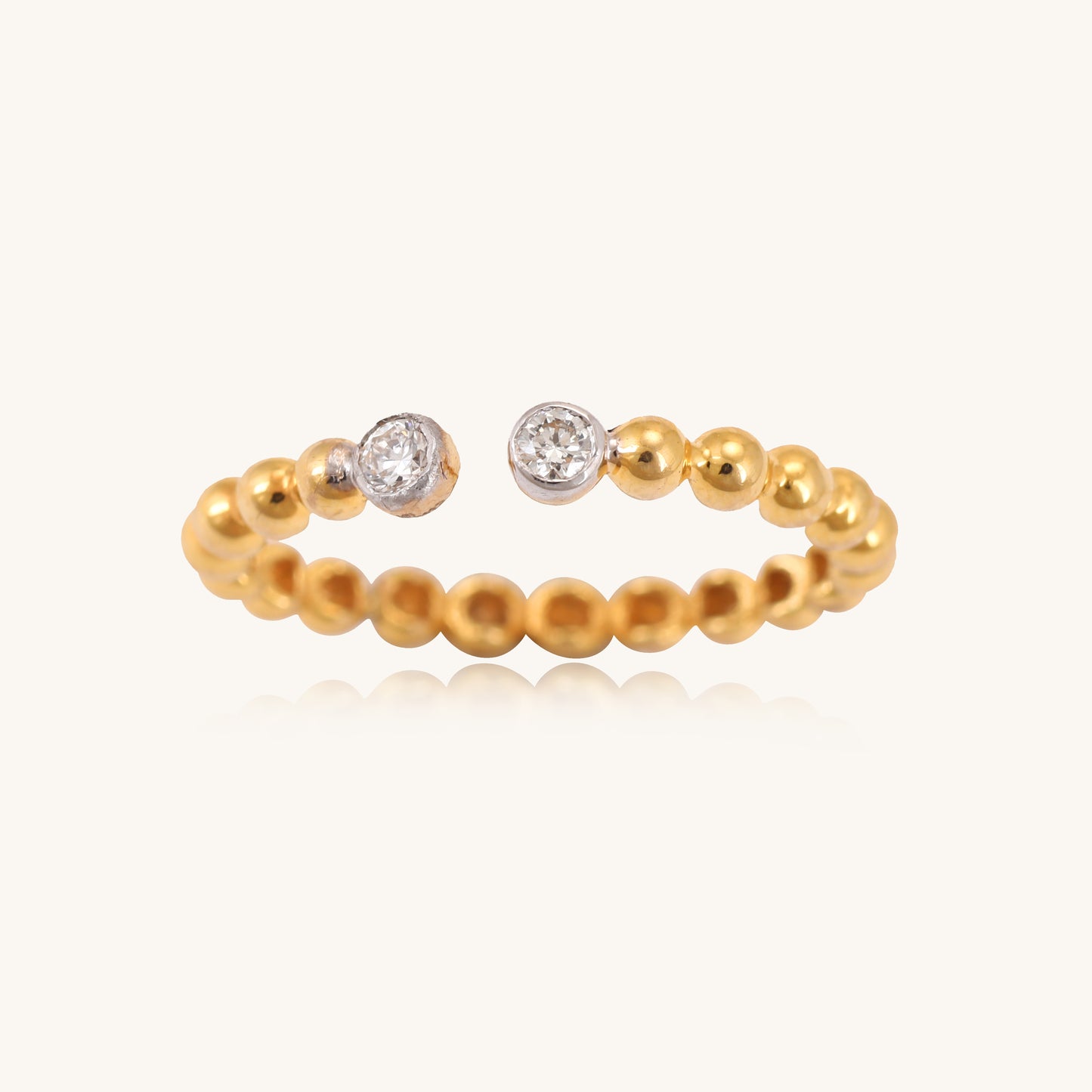 Circlet Diamond Ring, a captivating blend of 18kt gold and sparkling diamonds. Designed for seamless transitions from casual to workwear, it infuses sophistication into any outfit. An ideal gifting option for her, it stands out in our Under 30,000 collection, offering everyday elegance.