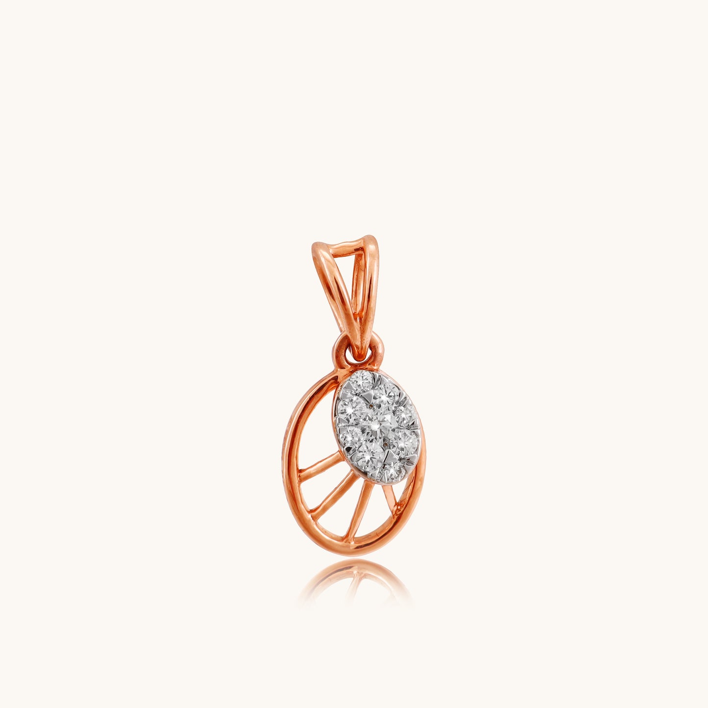 Illuminate your daily ensemble with our exquisite 18 kt gold ovate diamond pendant for women. Featuring a delicate diamond, it effortlessly enhances your everyday wear, workwear edit, or casual look with timeless sophistication. A perfect gift for her, this pendant is part of our Under 30,000 collection, ensuring affordability without compromising on elegance.