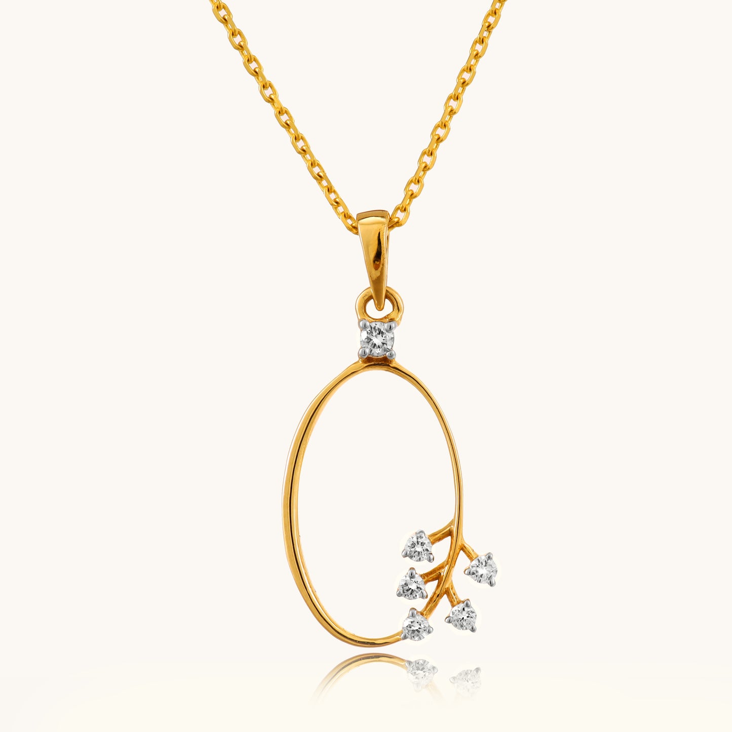 Elevate your style with our exquisite 18kt Gold Pendant Necklace. Crafted with exceptional attention to detail, this necklace is a thoughtful and versatile gift idea. Explore our under 30,000 collection and discover the perfect accessory to complement your everyday wear, from the office to weekend outings.