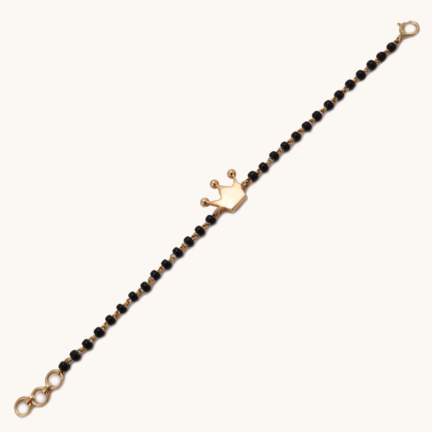 18kt Gold Crown Nazariya for babies by Caratly, perfect for gifting with IGI-certified diamonds and BIS hallmark for assurance under Rs. 25k.