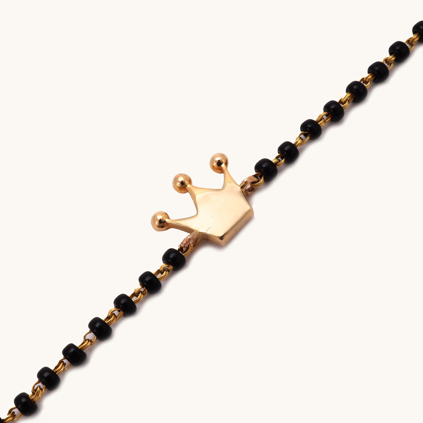 18kt Gold Crown Nazariya for babies by Caratly, perfect for gifting with IGI-certified diamonds and BIS hallmark for assurance under Rs. 25k.