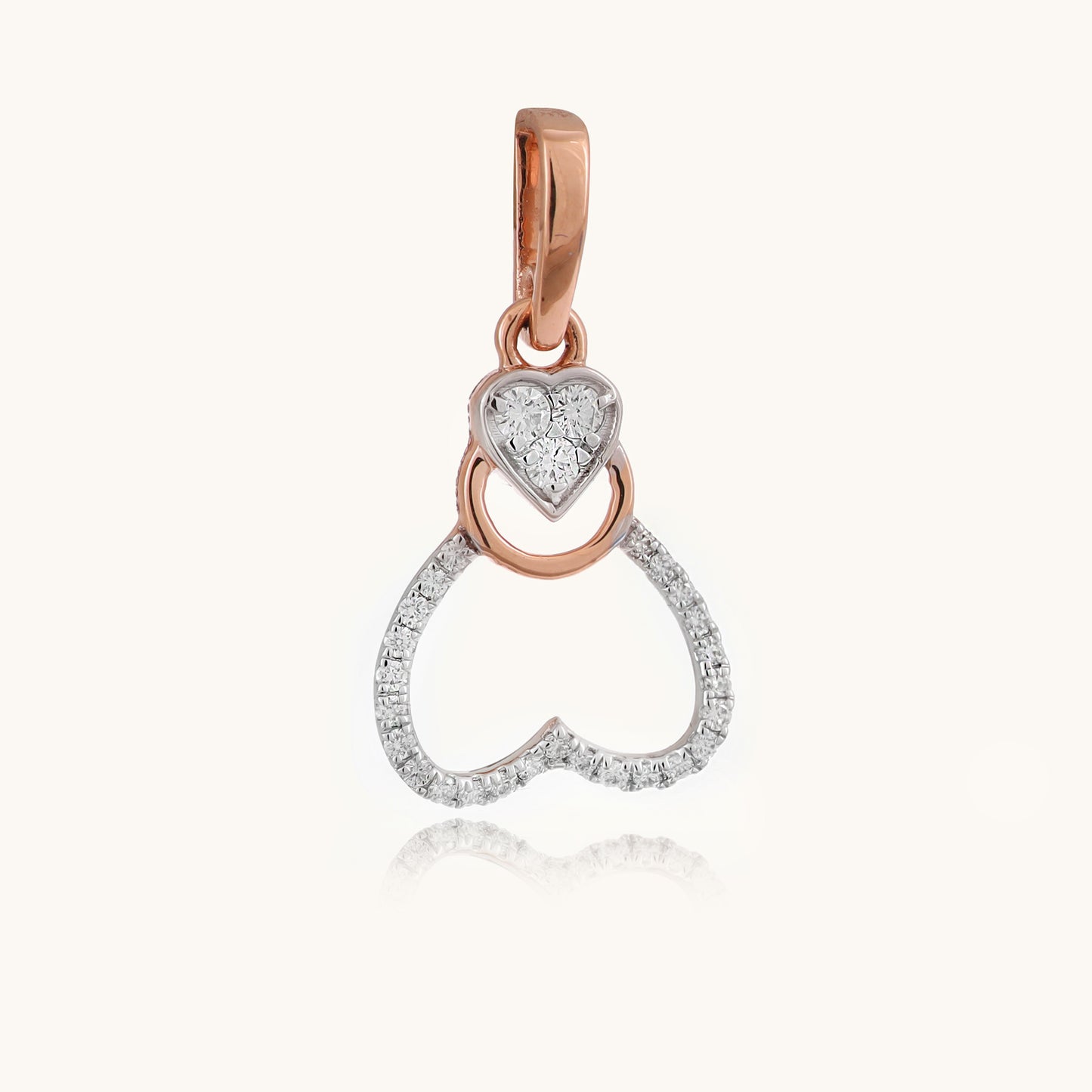 Soul Diamond Pendant in 18kt gold with VVS diamonds, IGI-certified, perfect for everyday wear or gifting under Rs. 25,000.