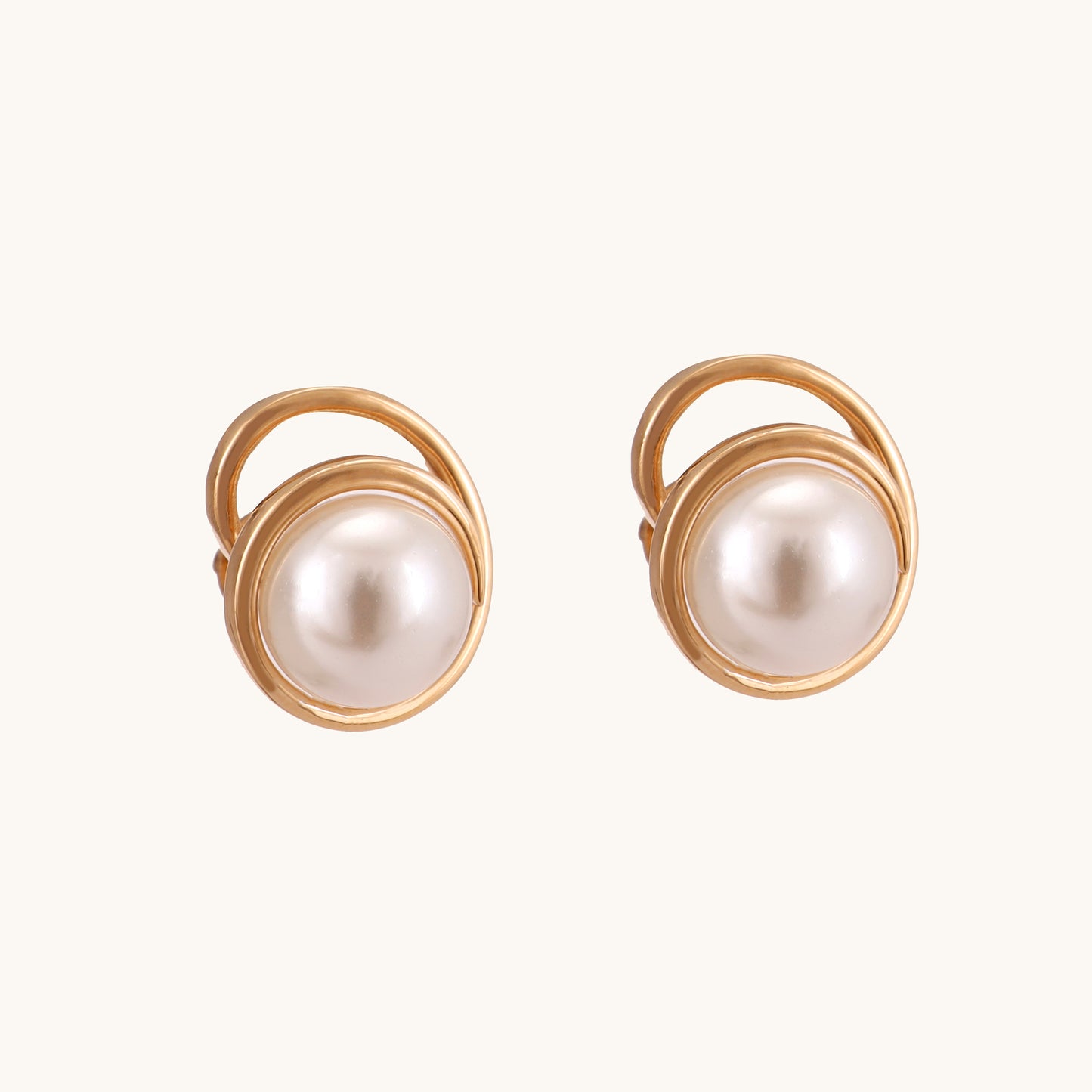Pearl Loop Earrings
