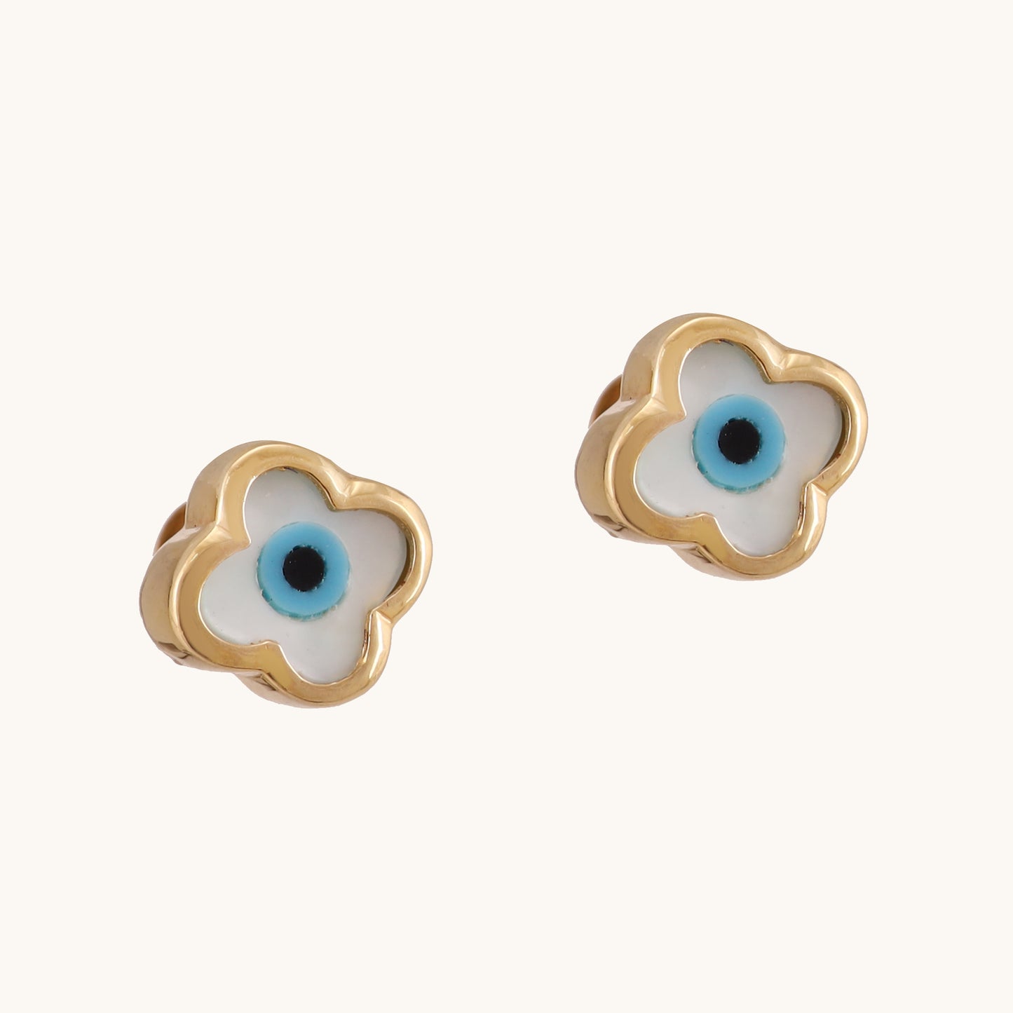 Floral Evil eye Earrings