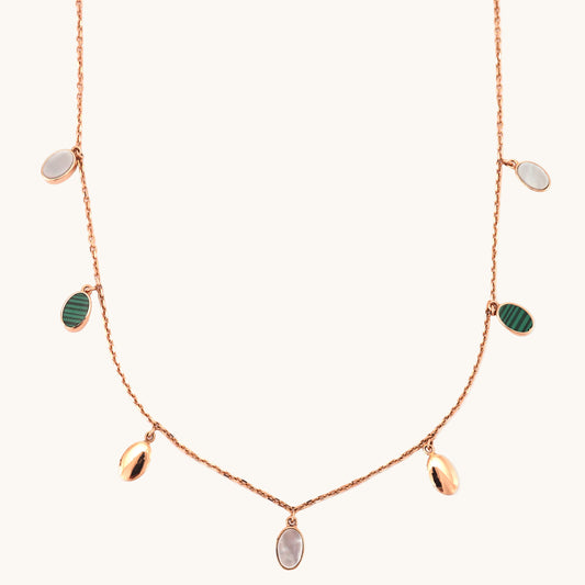 18kt gold drop necklace. Fine jewellery under ₹80,000. Chic, graceful, gift-worthy.