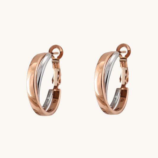 18kt Twisted Gold Earrings. Affordable fine jewellery for modern women.