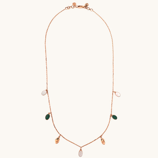 18kt gold drop necklace. Fine jewellery under ₹80,000. Chic, graceful, gift-worthy.