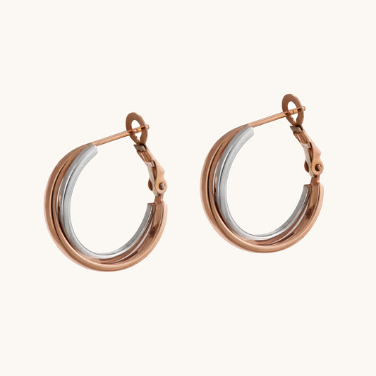 18kt Twisted Gold Earrings. Affordable fine jewellery for modern women.