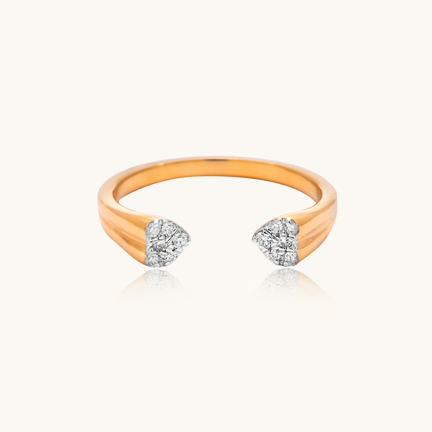 Aura Diamond Ring in 18kt gold with IGI-certified diamond, ideal for everyday elegance or gifting under Rs. 35k.