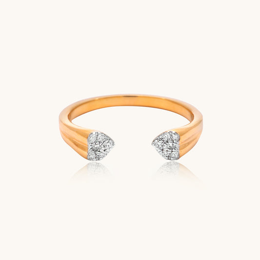 Aura Diamond Ring in 18kt gold with IGI-certified diamond, ideal for everyday elegance or gifting under Rs. 35k.