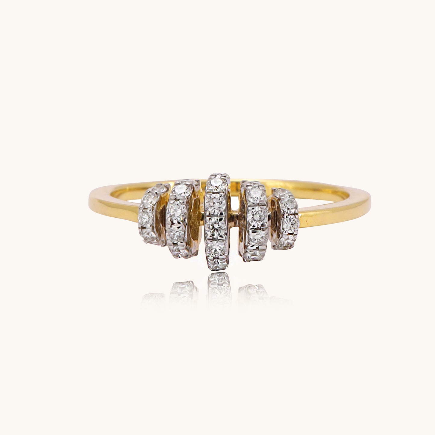 Curl Diamond Ring