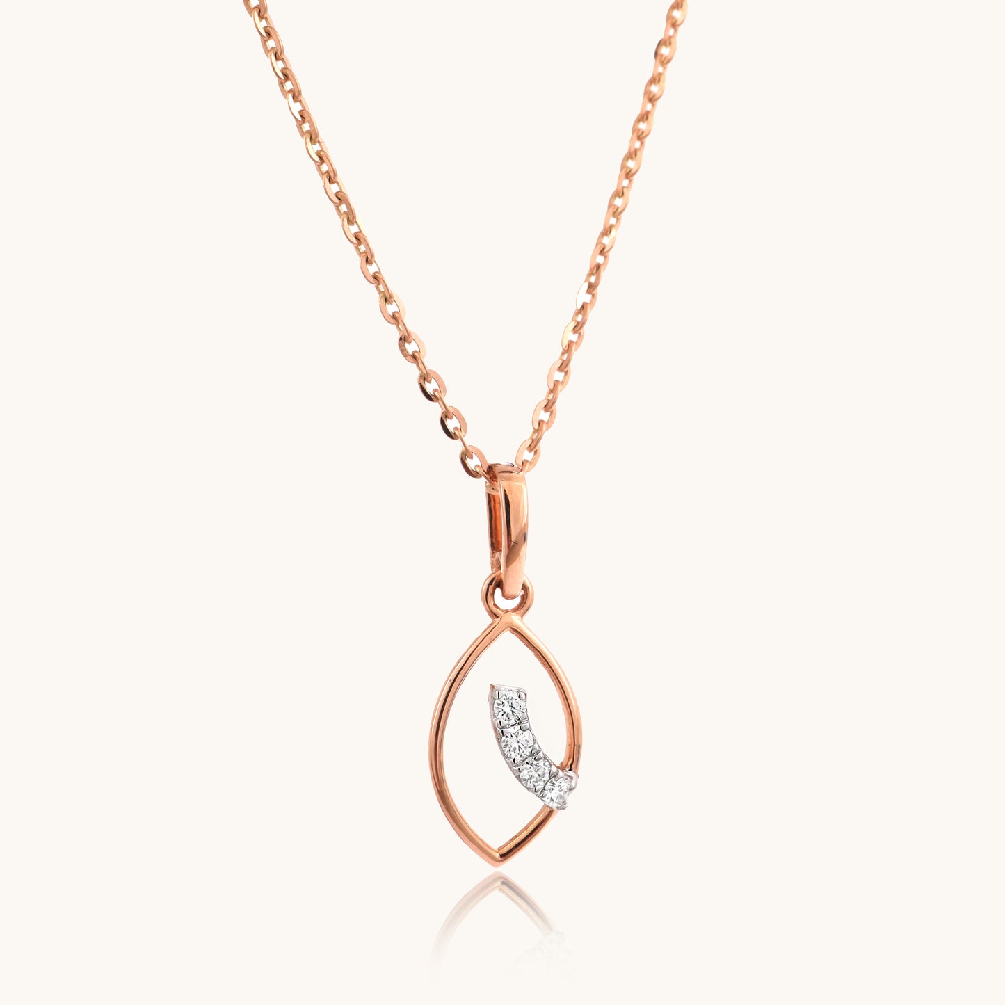 Divine Diamond Pendant in 18kt gold with IGI certified VVS diamond, perfect for everyday wear or as a luxury gift for her from Caratly Jewelry under Rs. 15k.