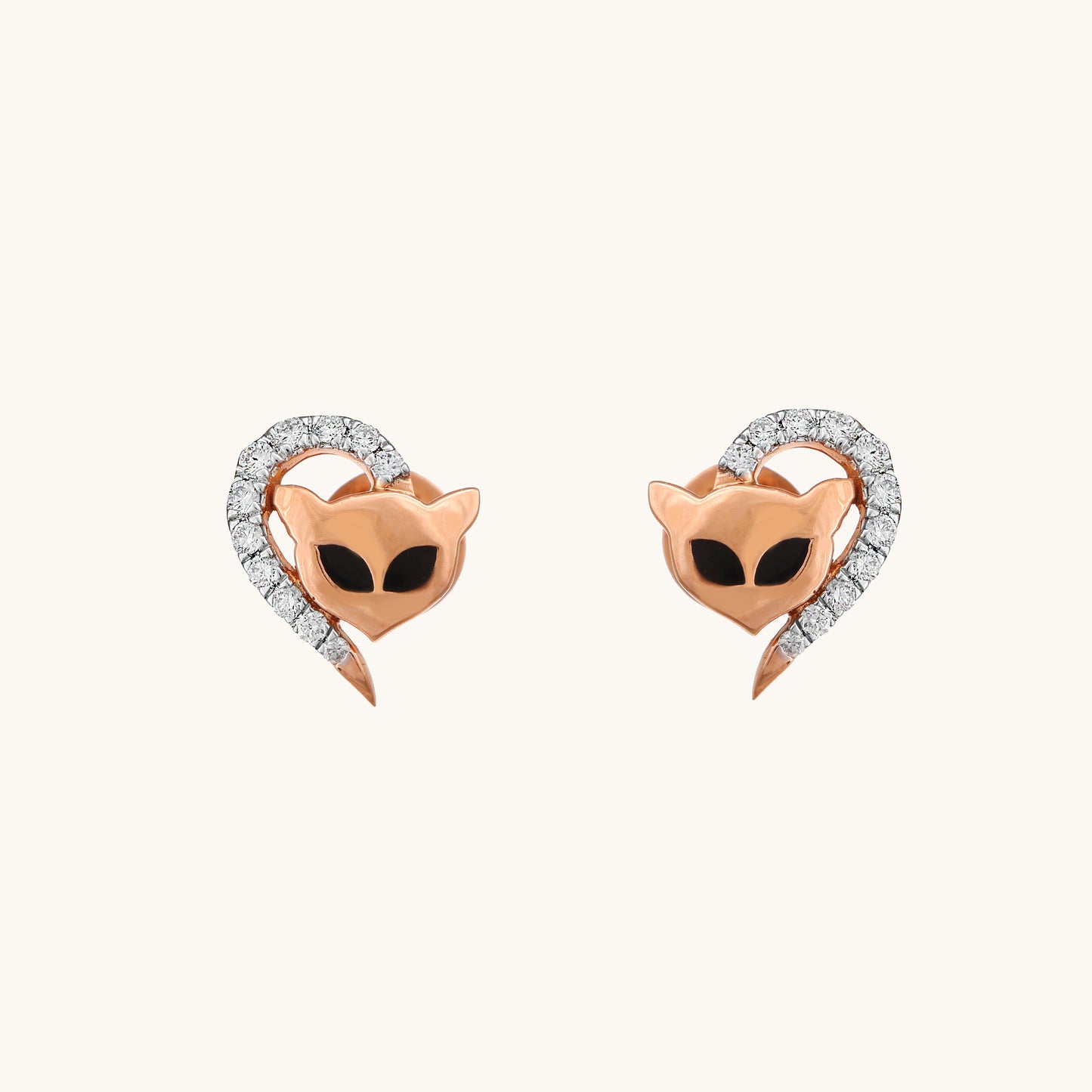 Dragon Diamond Earrings in 18kt gold & natural VVS diamonds; certified BIS jewelry gift for her under 40,000