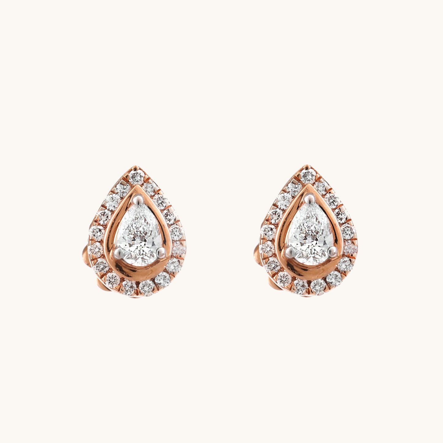 18kt gold drop diamond solitaire earrings, certified natural diamonds minimal luxe everyday jewelry!