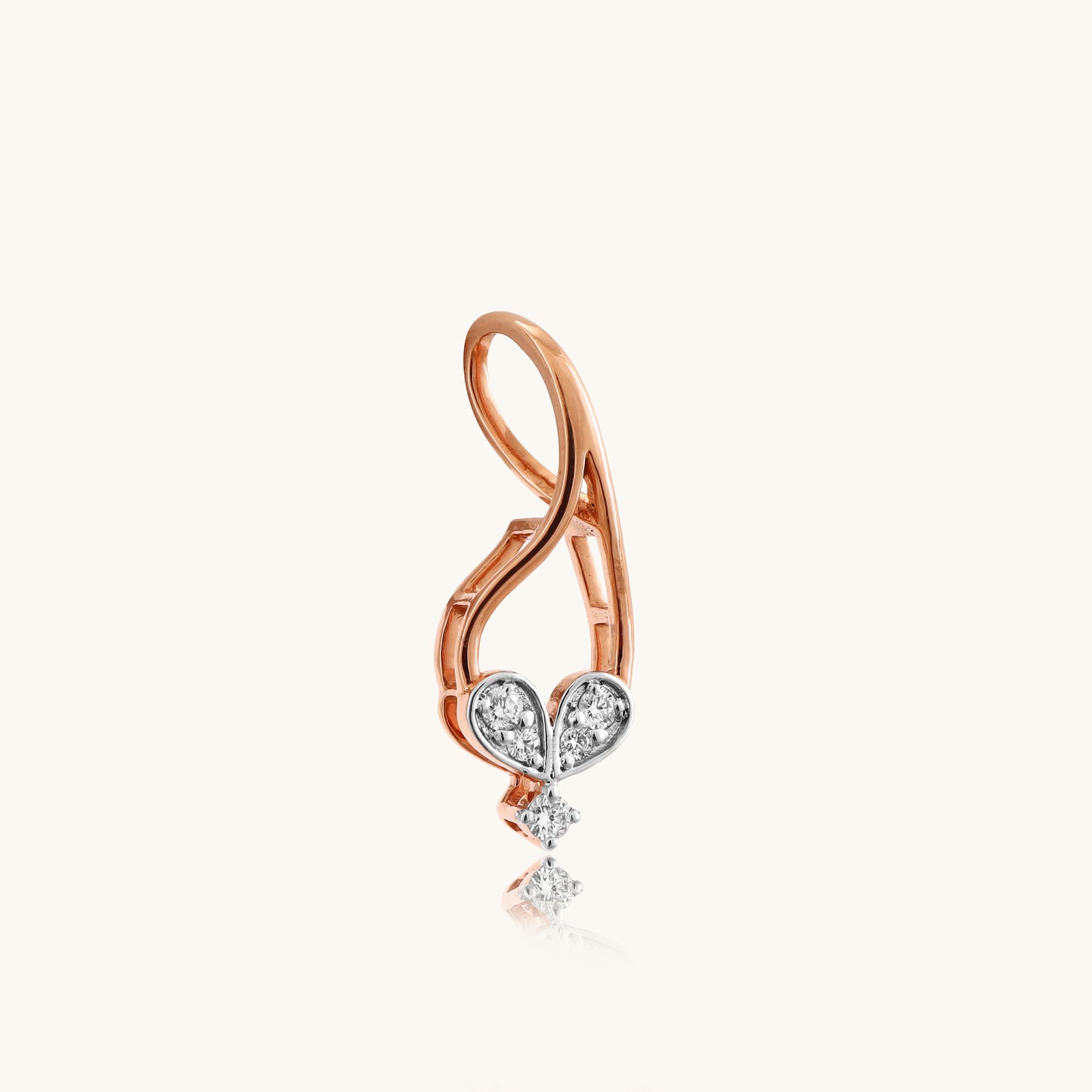 18k Entwin Diamond Pendant, priced under Rs. 30,000, versatile for day to night wear, a stylish addition to any ensemble, and a perfect gift option for her, adding a touch of sophistication and elegance.