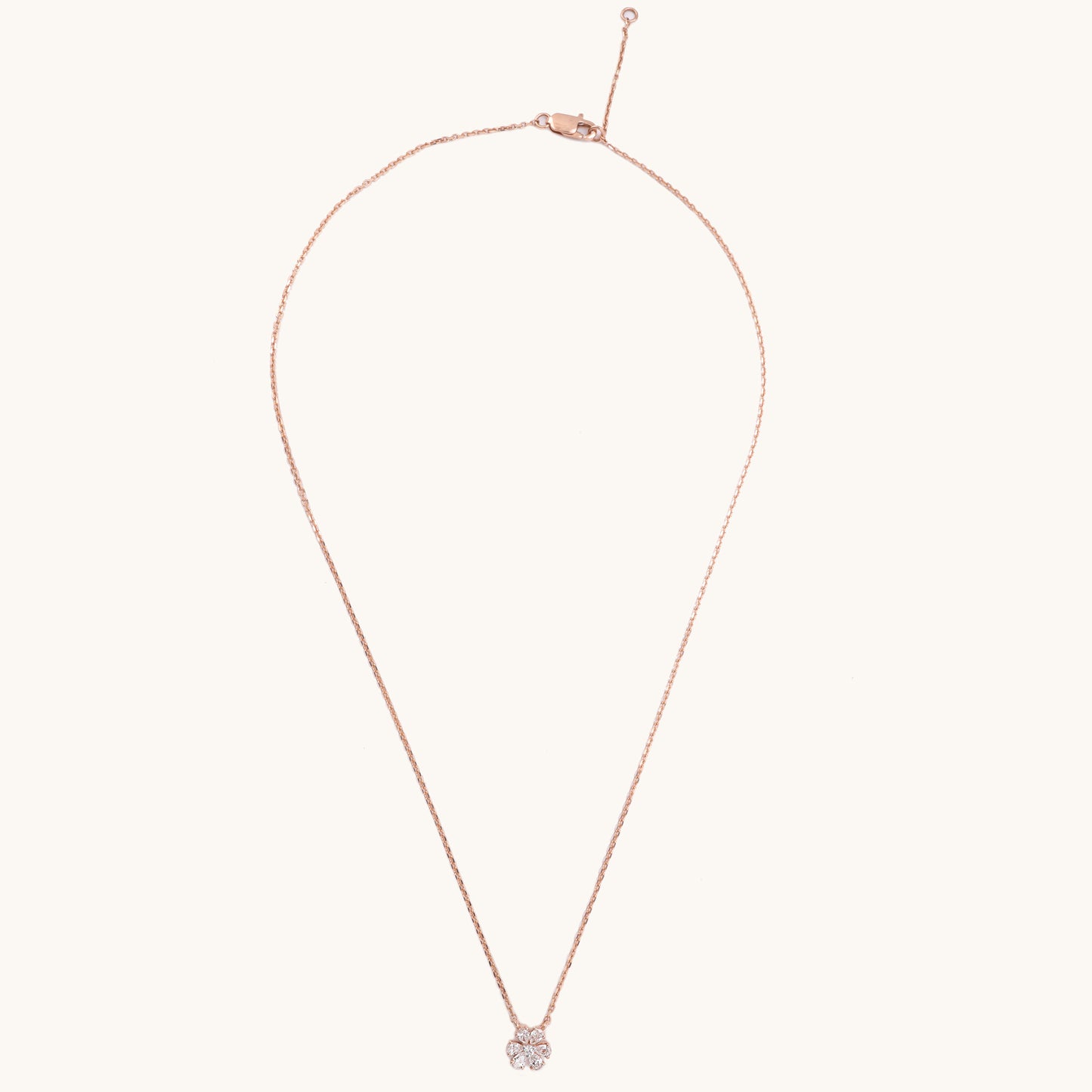 Frost Diamond Necklace in 18kt BIS hallmarked gold with IGI-certified VVS diamonds from Caratly Luxury Jewels under Rs. 70,000.