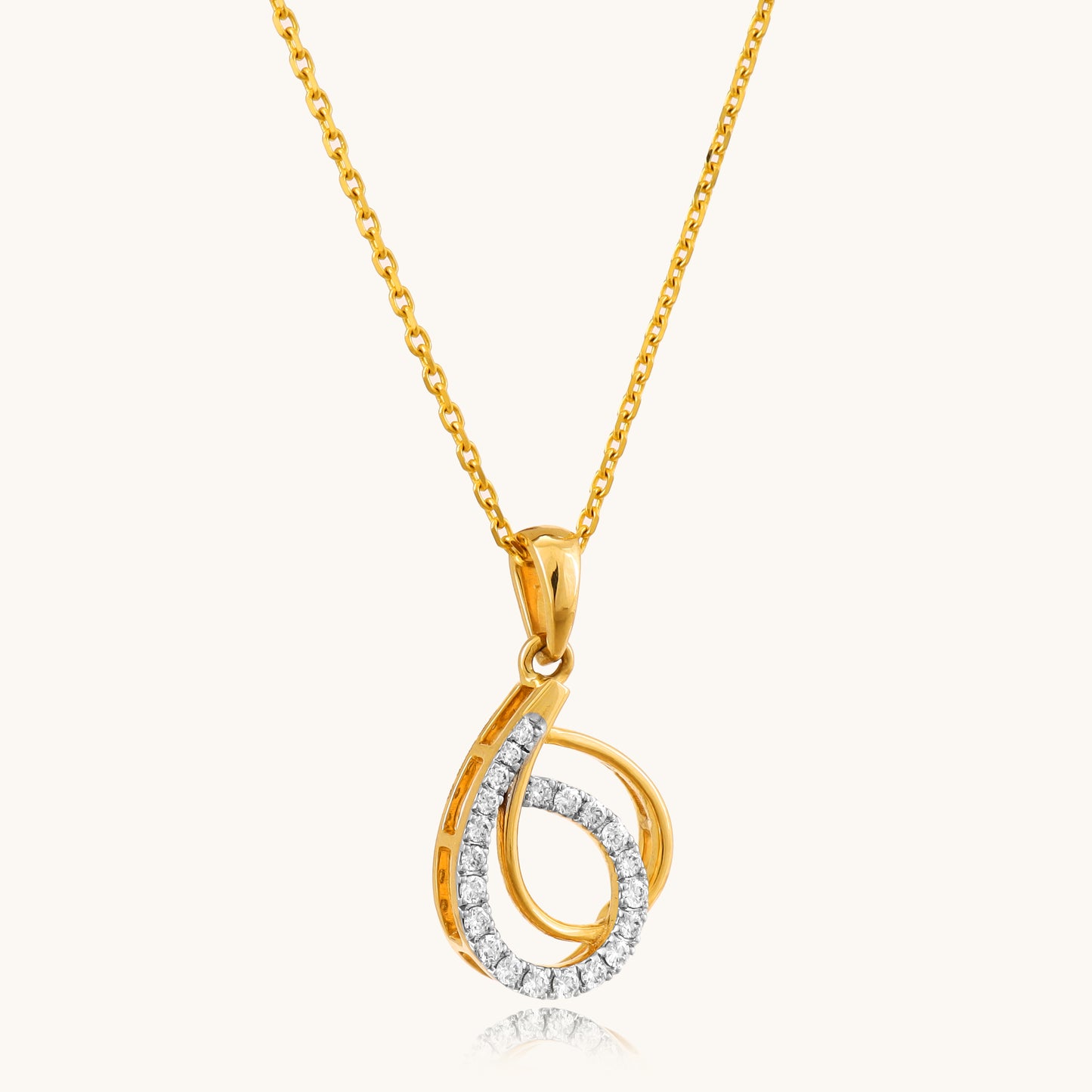 Elevate your style with our 18kt Interloop Diamond Pendant from the Spring Edit. Designed to dazzle, this exquisite piece adds a modern flair to your everyday ensemble. Affordable luxury under 30,000, it's a must-have addition to your fine jewelry collection. Discover timeless beauty with our Spring Diamond Bracelet from the spring edit collection, priced under Rs. 30,000.