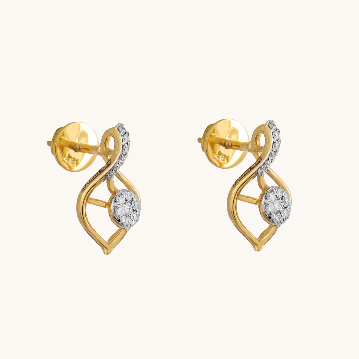Iris Diamond Earring