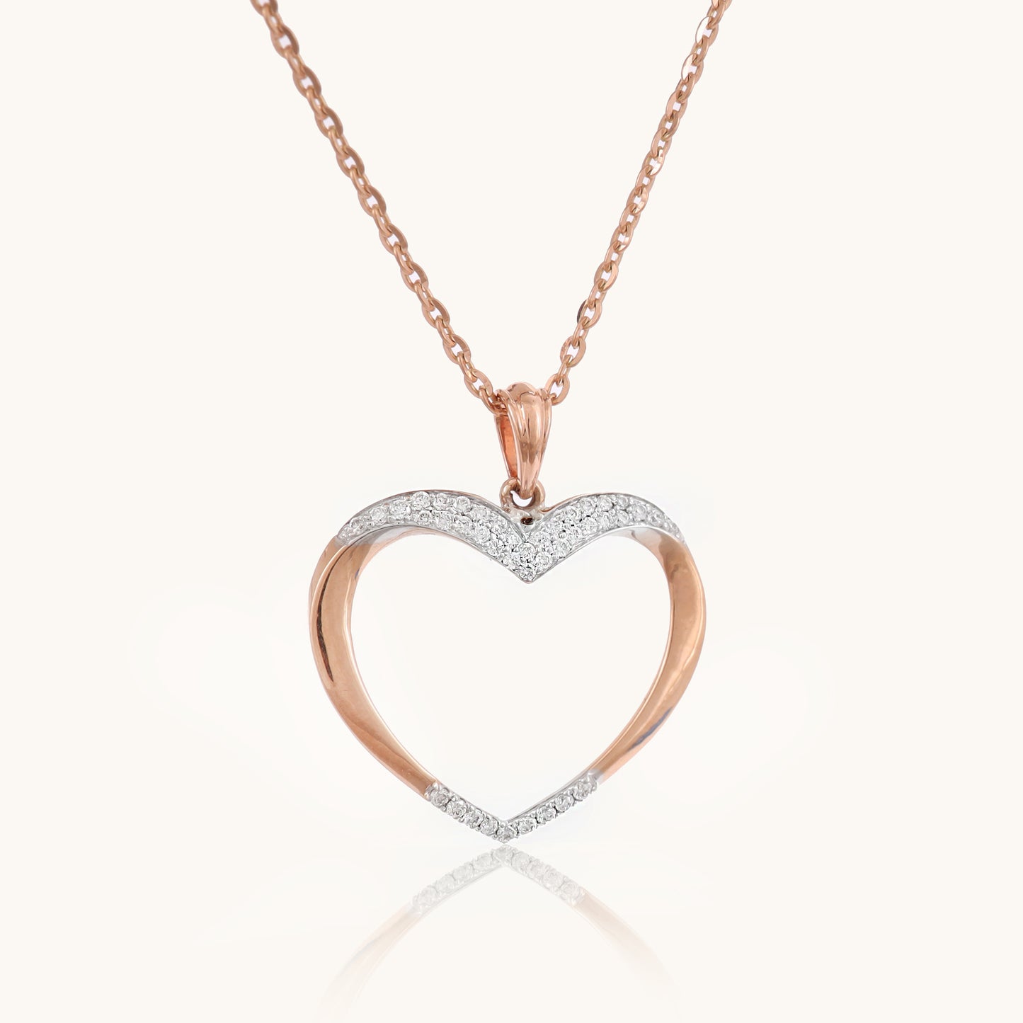 Lovable Diamond Pendant in 18kt gold with IGI-certified VVS diamonds by Caratly Jewelry under Rs. 30k. Perfect for everyday wear or gifting.