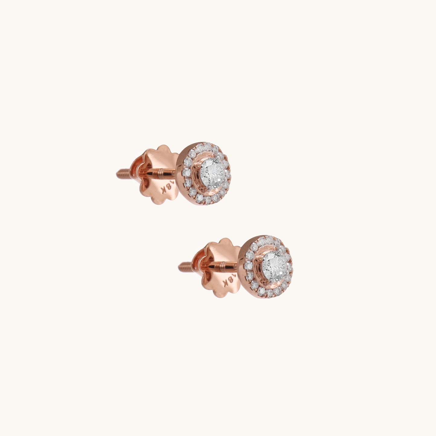 Sphere diamond earring in 18kt gold, featuring IGI-certified VVS diamonds. Luxury jewelry for women under ₹50,000.