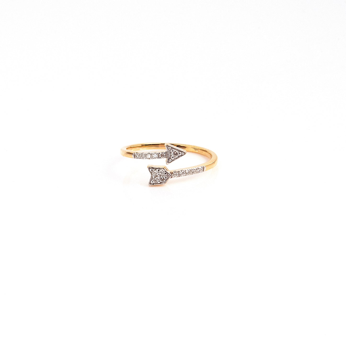Capture the essence of elegance and romance with our Heart Arrow Ring, crafted in 18kt gold. With a lightweight design, it's perfect for daily wear, effortlessly elevating any outfit from 9 to 5 and beyond. Affordable gifting ideas for her from our Under 30,000 collection.