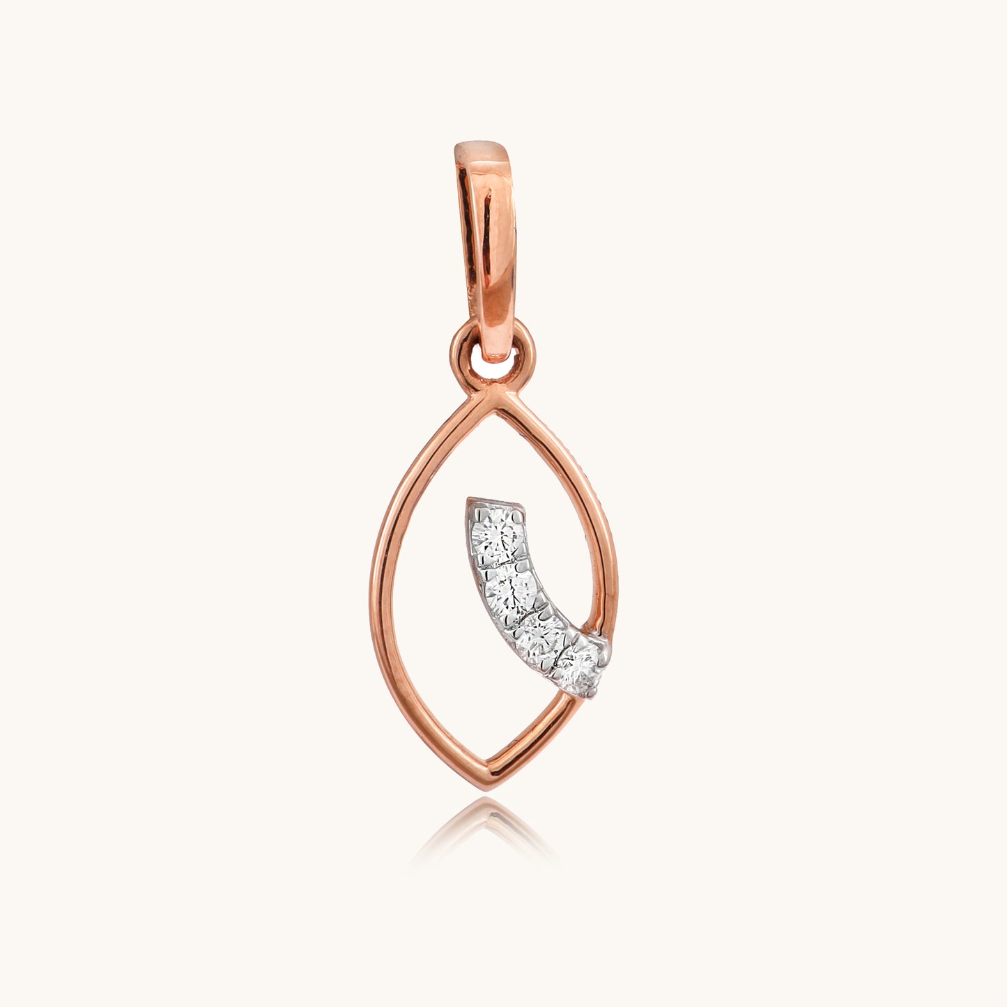 Divine Diamond Pendant in 18kt gold with IGI certified VVS diamond, perfect for everyday wear or as a luxury gift for her from Caratly Jewelry under Rs. 15k.