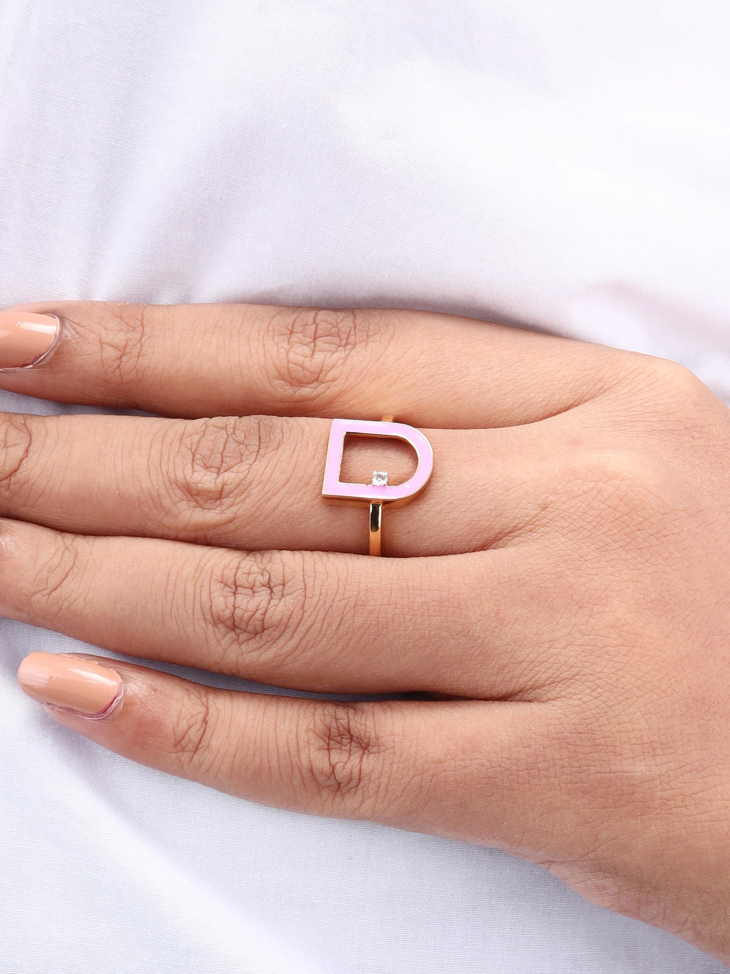 Elevate your everyday look with our Door Diamond Ring, crafted in luxurious 18kt gold. Ideal for daily wear for women. A Modern Design gifting idea for her from the collection under 30,000.