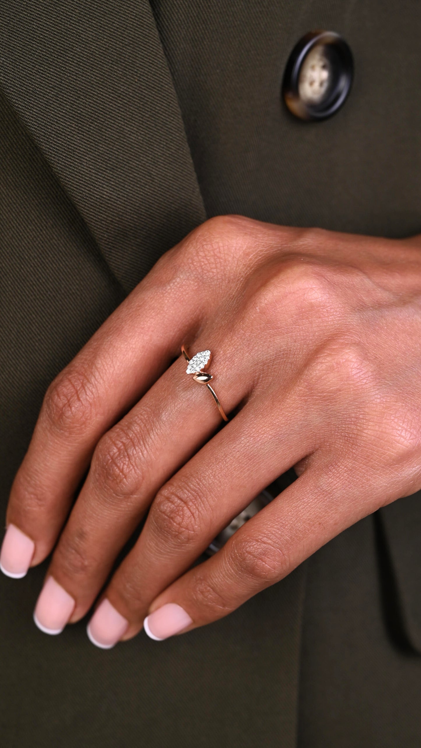Pear Diamond Ring
