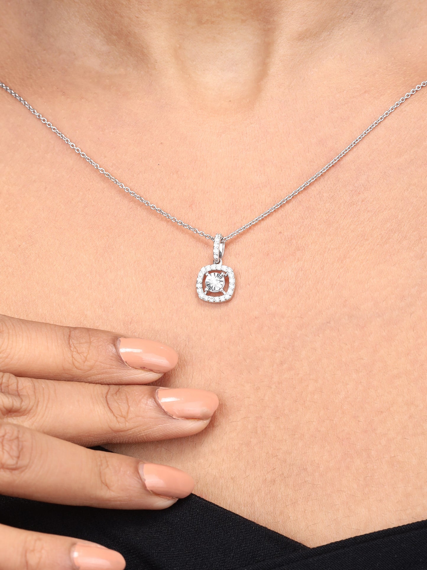Elevate your everyday style with our stunning Solitaire Diamond Pendant crafted in 18kt Gold. Perfect for daily wear or as a thoughtful gift for women, it's a must-have addition to any jewellery collection. Explore our affordable Under 30,000 Work Wear Collection.