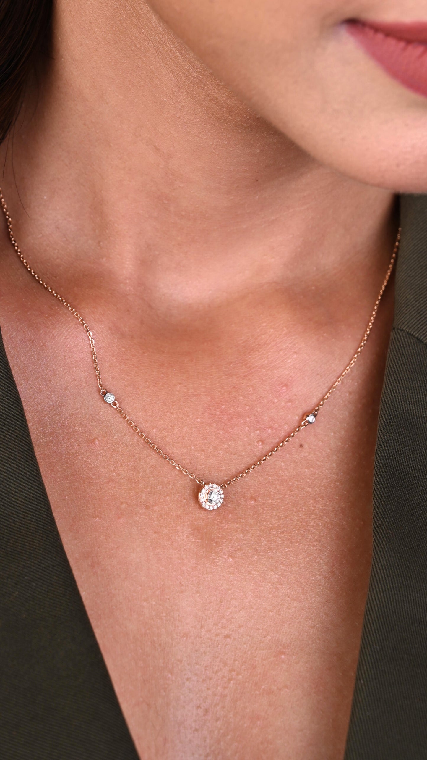 Sphere Diamond Necklace