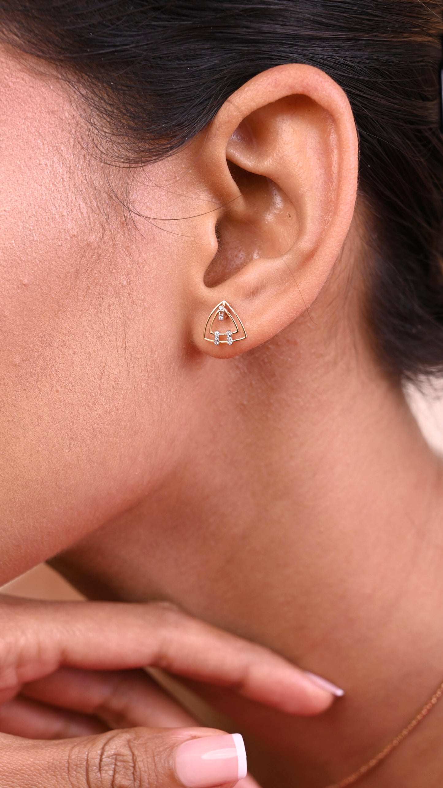 Trinity Diamond Earring