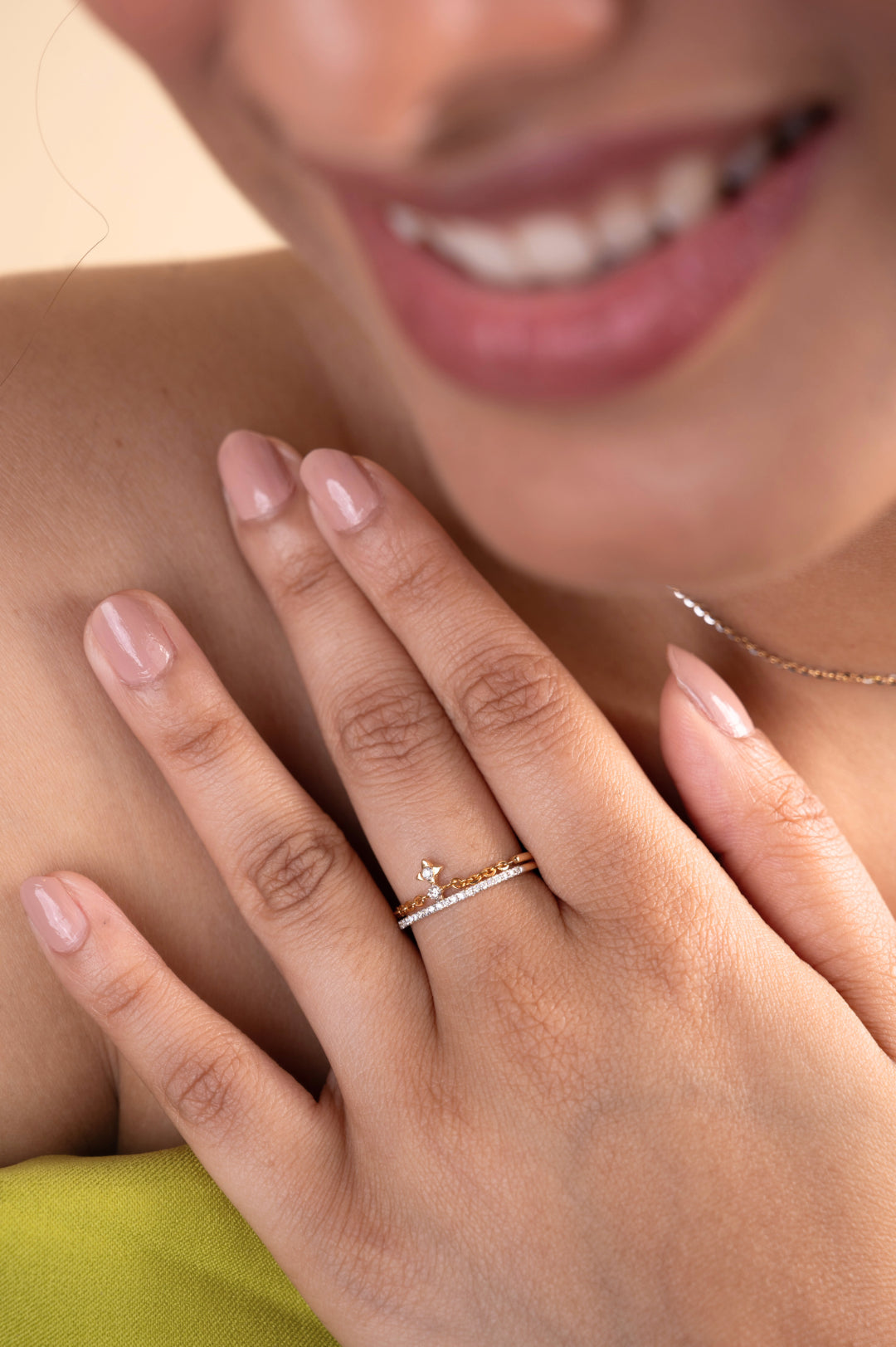Indulge in luxury with our exquisitely crafted 18kt gold Crown Diamond Ring, adorned with a delicate diamond. Its versatile design seamlessly complements both casual and workwear, adding a touch of sophistication to any ensemble. An ideal choice for gifting, this standout piece from our Under 30,000 collection offers both luxury and style.