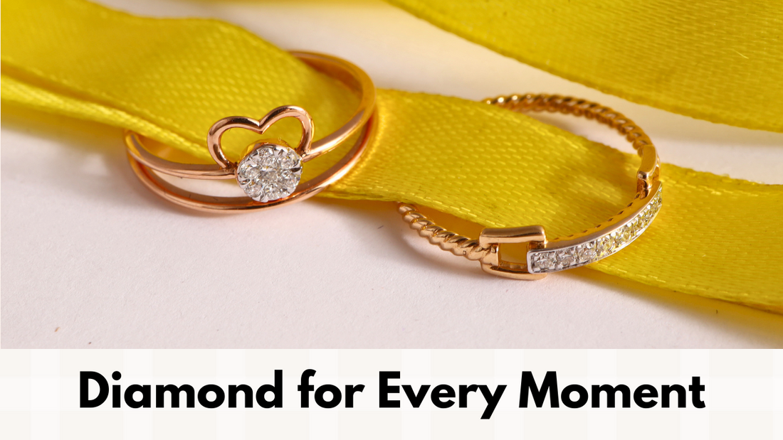 Elegant Caratly diamond jewelry, including IGI-certified rings, VVS diamond necklaces, and affordable 18kt gold jewelry online—perfect for anniversaries, birthdays, and everyday wear.