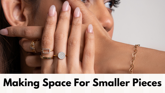 Maximize your vanity space for smaller jewellery with our latest blog. Learn organization tips and explore Caratly's exquisite gold and diamond pieces. 