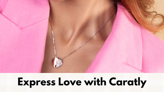 Loving Hearts jewellery collection by Caratly: romantic necklaces, engagement rings, fine jewellery celebrating love, Perfect gift ideas for her.