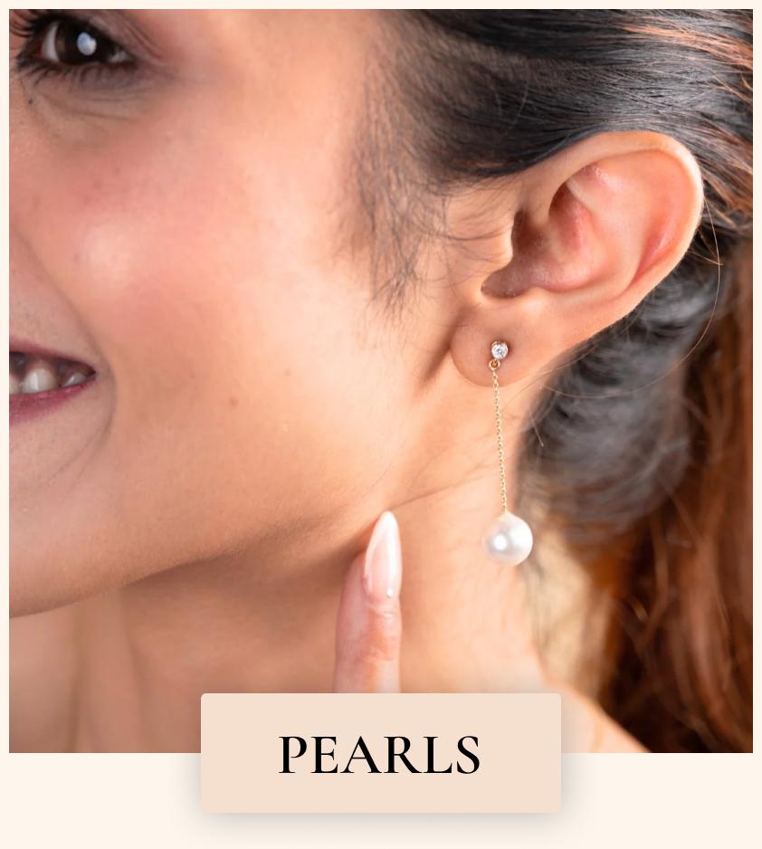 Discover the allure of Caratly's Pearl Play Spring Edit collection, where pearls meet gold and diamonds in exquisite bracelets, earrings, and rings. Elevate your everyday and office ensembles with timeless sophistication. 