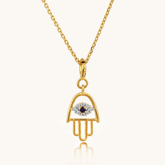 Explore sophistication with our Artful Evil Eye Pendant, a stunning addition to the Spring Edit collection, meticulously crafted in exquisite 18 kt gold. Priced under 30,000, this pendant is not only a stylish enhancement to your everyday jewellery ensemble but also an ideal gift for her.