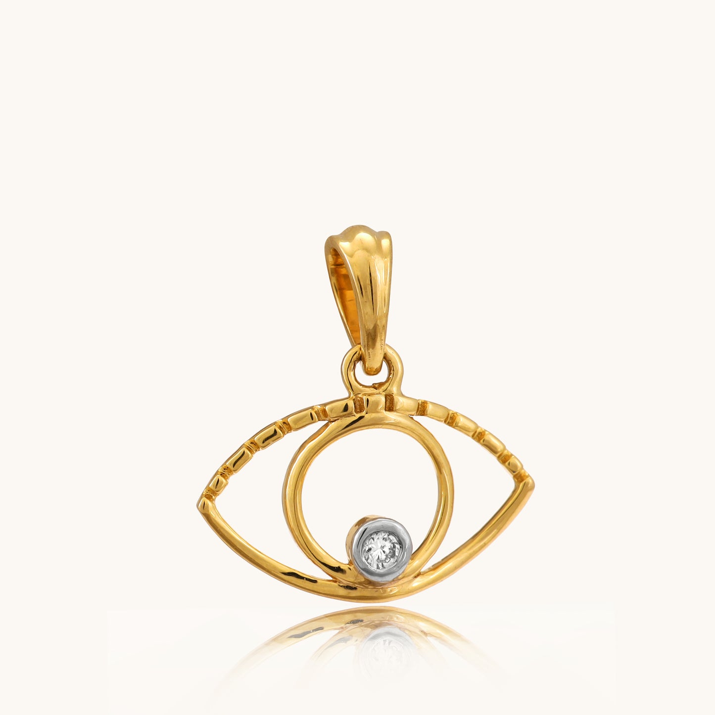 Enhance your style with our chic 18kt gold Evil Eye Locket, adorned with a sparkling diamond for everyday elegance. Discover timeless beauty with our Spring Diamond Bracelet from the spring edit collection, priced under Rs. 30,000. Ideal for everyday wear, this delicate design adds a touch of protection and sophistication to your casual, work, or everyday look. Perfect as a thoughtful gift for her under 10,000