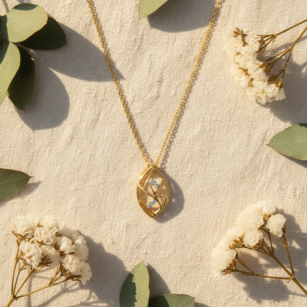 Crisscross Drop Pendant
