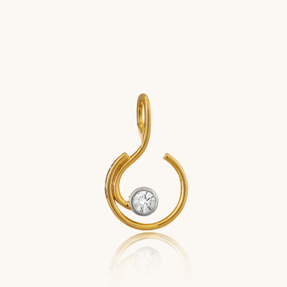 Enhance your everyday style with our captivating 18 kt gold Hook Diamond Pendant. Featuring a unique design and sparkling diamond, it adds intrigue to casual, work, or evening attire. The perfect gift under 30,000 for her or a special treat for yourself. Explore timeless beauty with our Spring Diamond Bracelet from the spring edit collection, priced under Rs. 30,000.