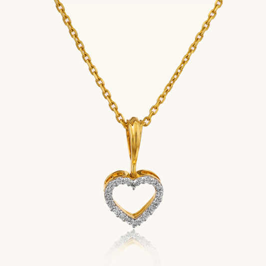 Elevate your style with our classic 18kt gold Everyday Diamond Pendant, adding timeless elegance to your everyday shine. Perfect for casual wear, workwear, or evening attire, this pendant effortlessly adds sparkle to any look. Whether as a gift for her or a special treat for yourself, priced under 30,000, it's a must-have addition to your collection