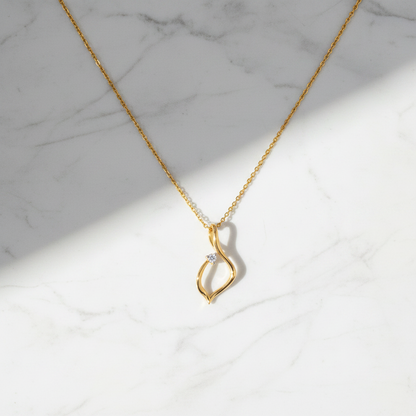 Twirly Diamond Pendant