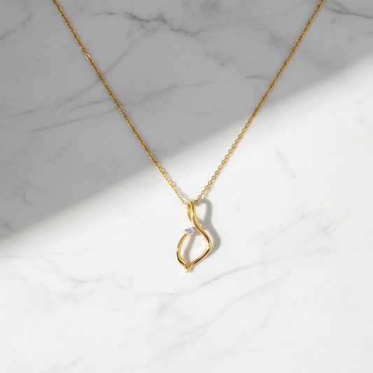 Twirly Diamond Pendant