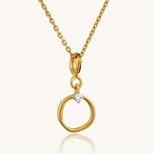 Elevate your style with our playful 18kt gold Curvy Circle Pendant, a delightful addition to any ensemble. Discover timeless beauty with our Spring Diamond Bracelet from the spring edit collection, priced under Rs. 10,000, perfect for everyday wear and thoughtful gifts.