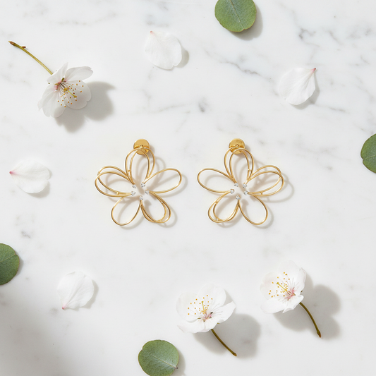 Flower Diamond Earrings