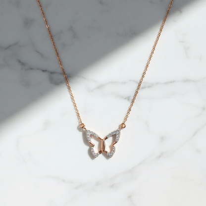 Butterfly Diamond Necklace
