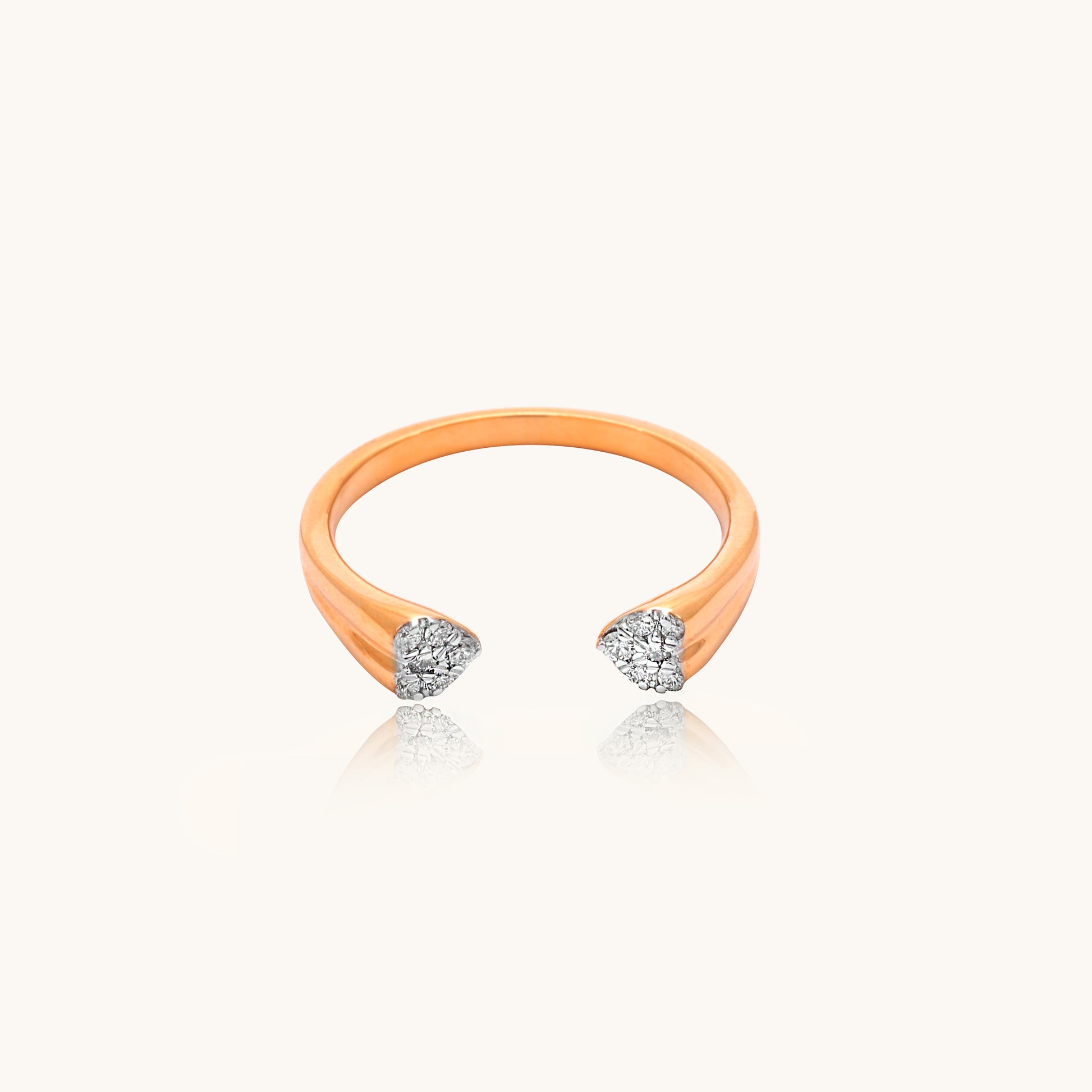 Aura Diamond Ring in 18kt gold with IGI-certified diamond, ideal for everyday elegance or gifting under Rs. 35k. 