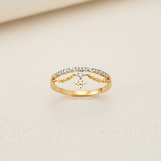 Crown Diamond Ring